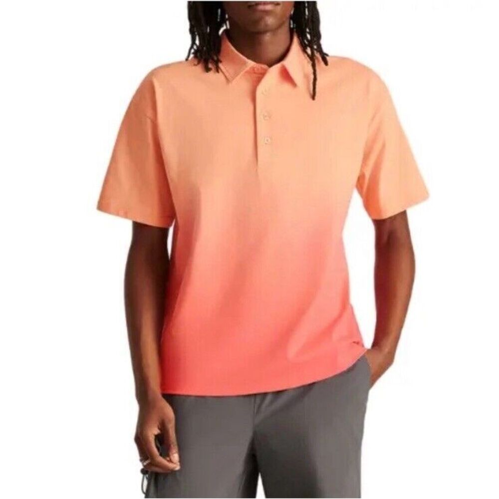 Bonobos Fielder Men's Polo Shirt XL Short Sleeve Gradient Ombre Relaxed Fit